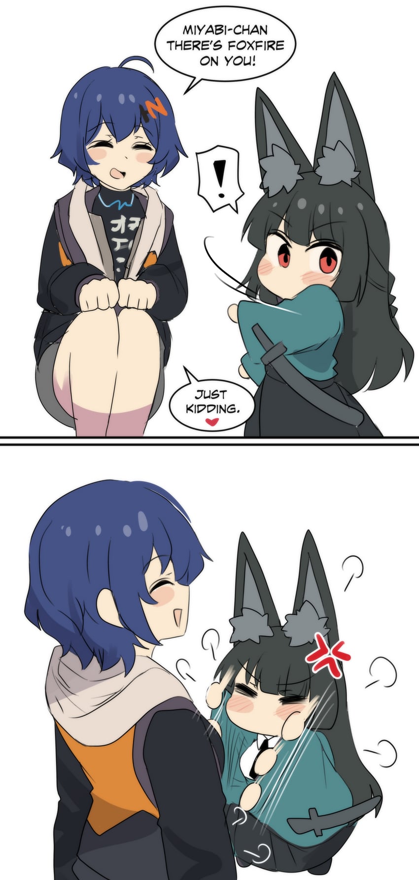 hoshimi miyabi and belle (zenless zone zero) drawn by hinghoi