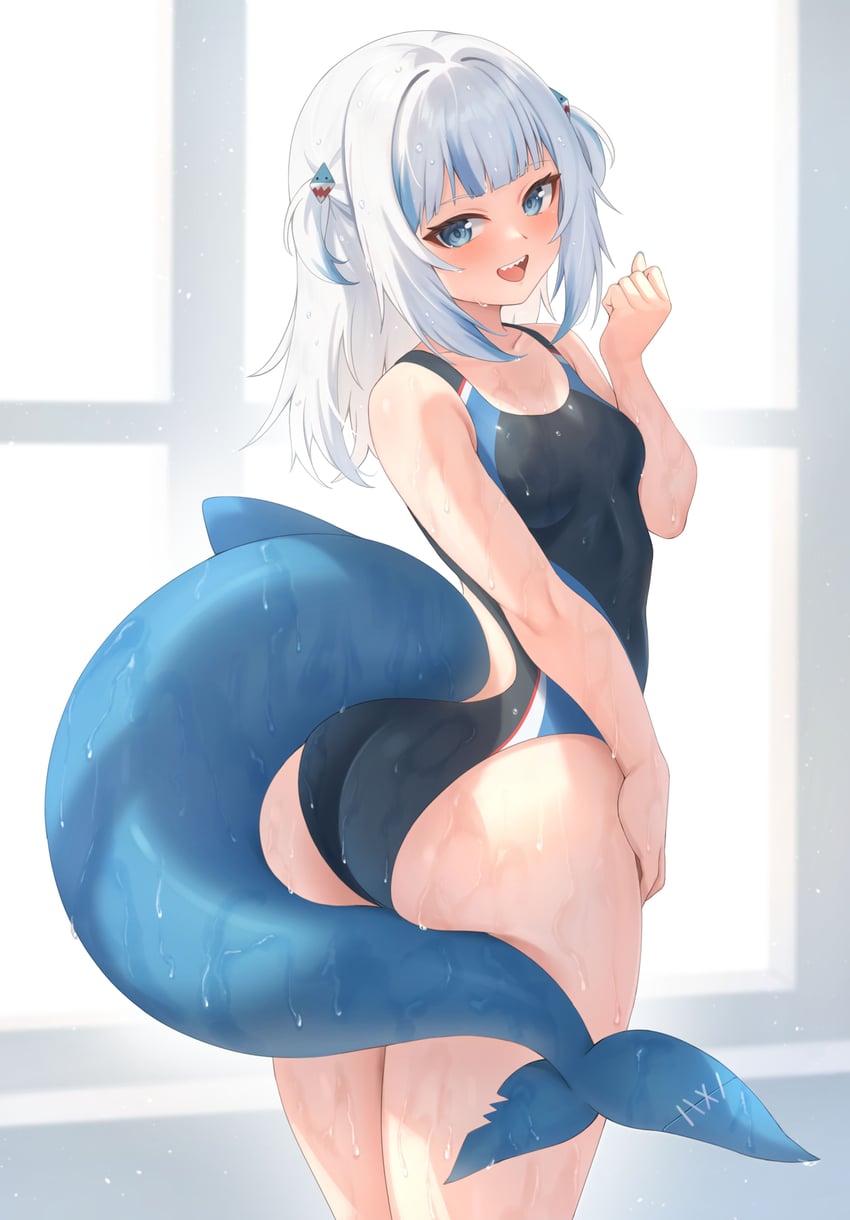 gawr gura (hololive and 1 more) drawn by aoi_zerii