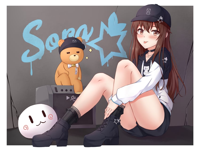 tokino sora, ankimo, and nun nun (hololive) drawn by muwa12