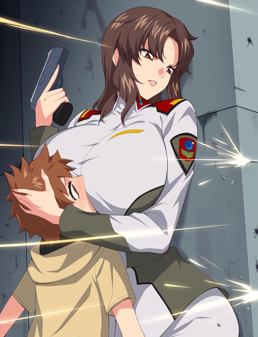 murrue ramius (gundam and 1 more) drawn by kloah