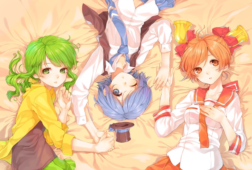bellko, hamko, and ketsuko (original and 1 more) drawn by rojiko