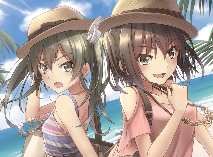 zuikaku and sendai (kantai collection) drawn by morigami_(morigami_no_yashiro)