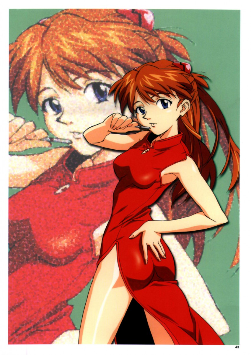 souryuu asuka langley (neon genesis evangelion) drawn by takamura_kazuhiro