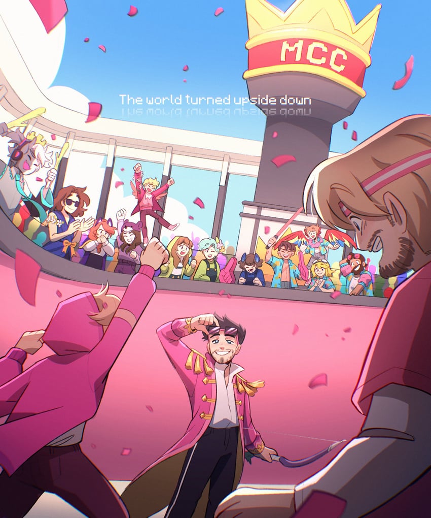 hatsune miku, grian, ranboo, goodtimeswithscar, tommyinnit, and 11 more (vocaloid and 2 more) drawn by marblegroves