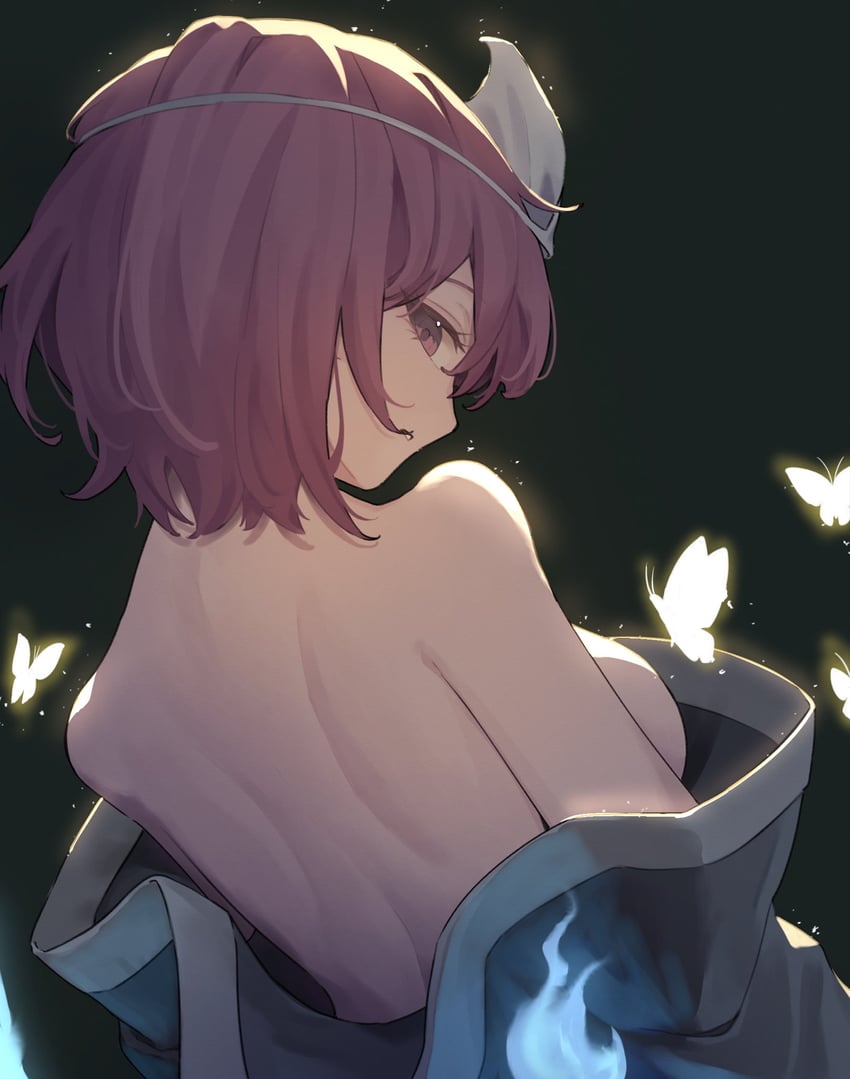 saigyouji yuyuko (touhou and 1 more) drawn by garasuno