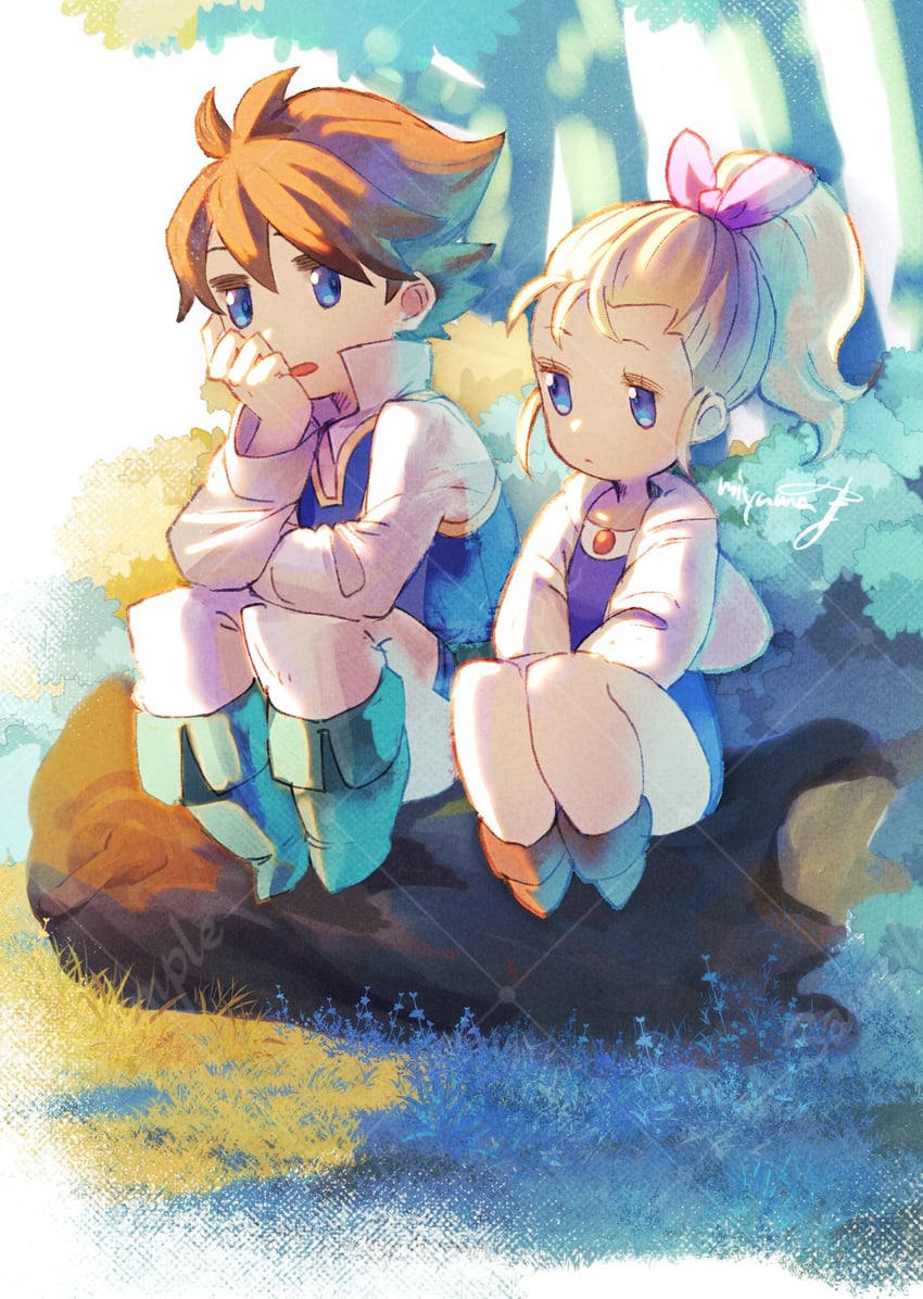 bartz klauser and krile mayer baldesion (final fantasy and 1 more) drawn by miyama_(lacrima01)