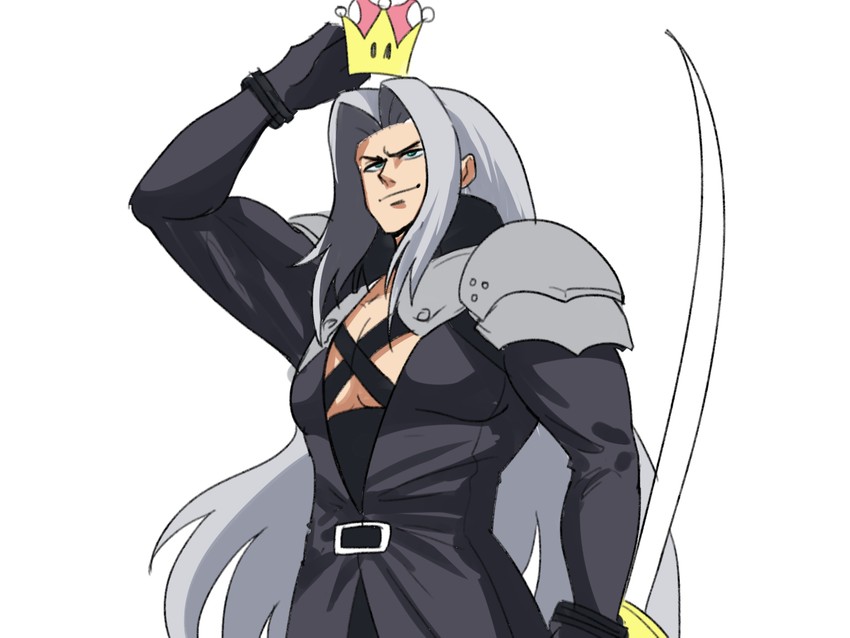 sephiroth (final fantasy and 5 more) drawn by tina_fate