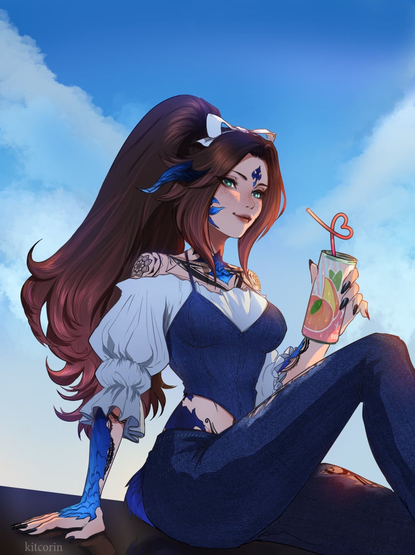 warrior of light (final fantasy and 1 more) drawn by kitcorin