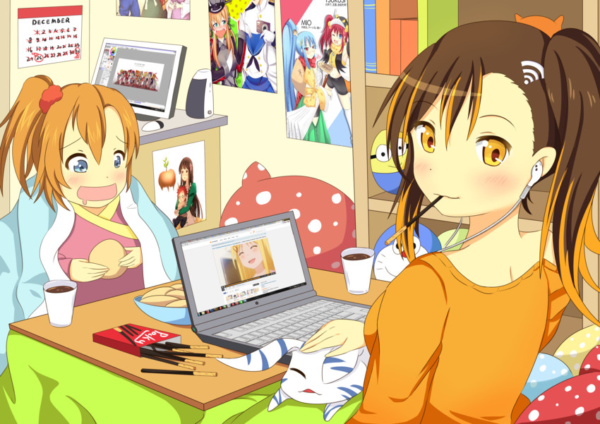 admiral, nishikino maki, tojo nozomi, sonoda umi, yazawa nico, and 9 more (original and 10 more) drawn by wangphing