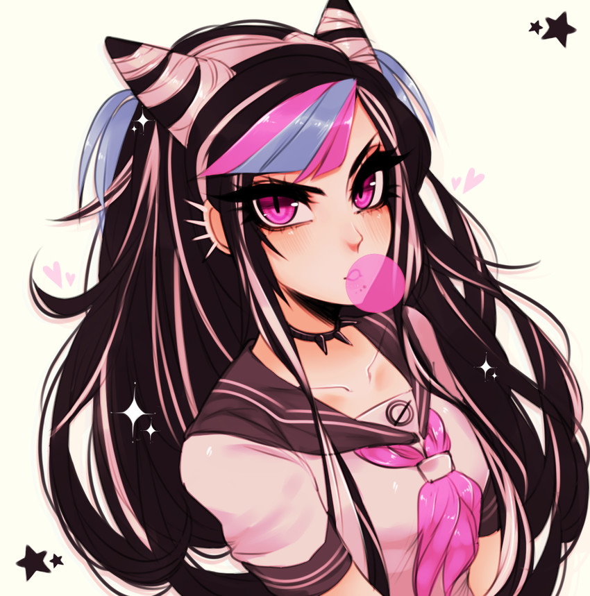 mioda ibuki (danganronpa and 1 more) drawn by rasbii_(rasberruu)