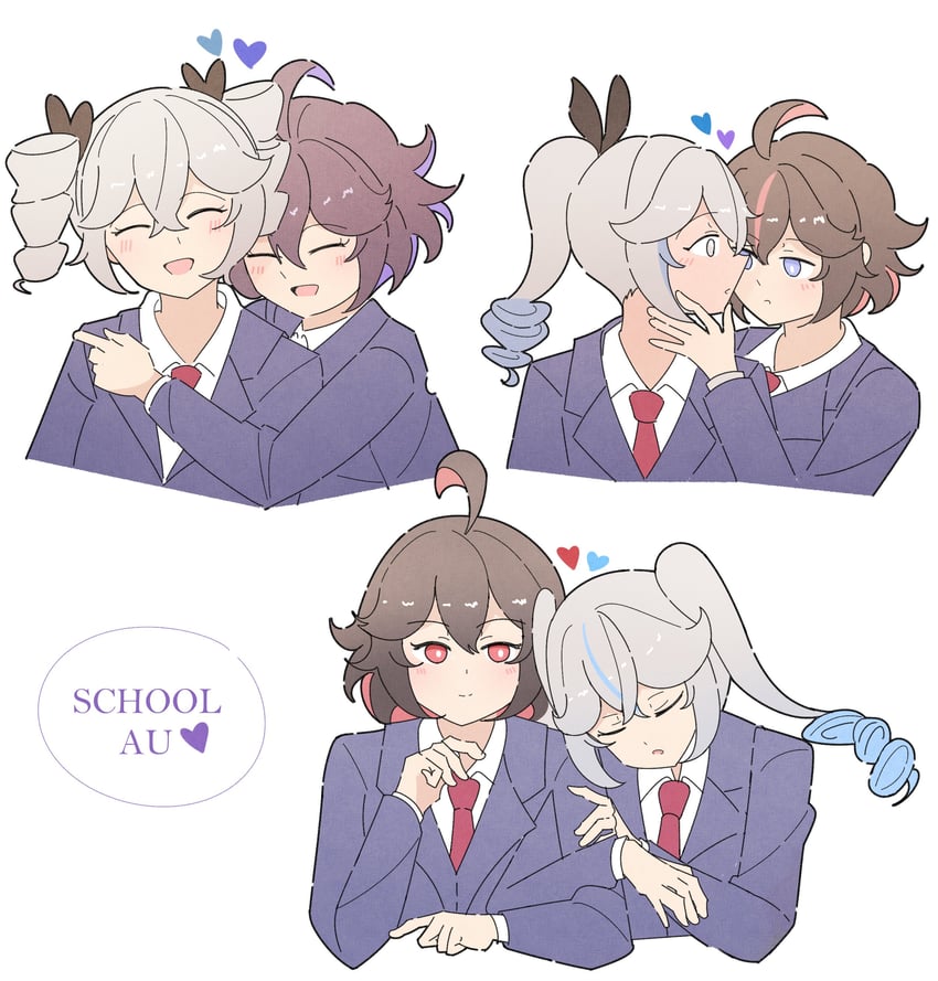 bronya zaychik, silver wolf, seele vollerei, and seele (honkai and 2 more) drawn by prjctbnny