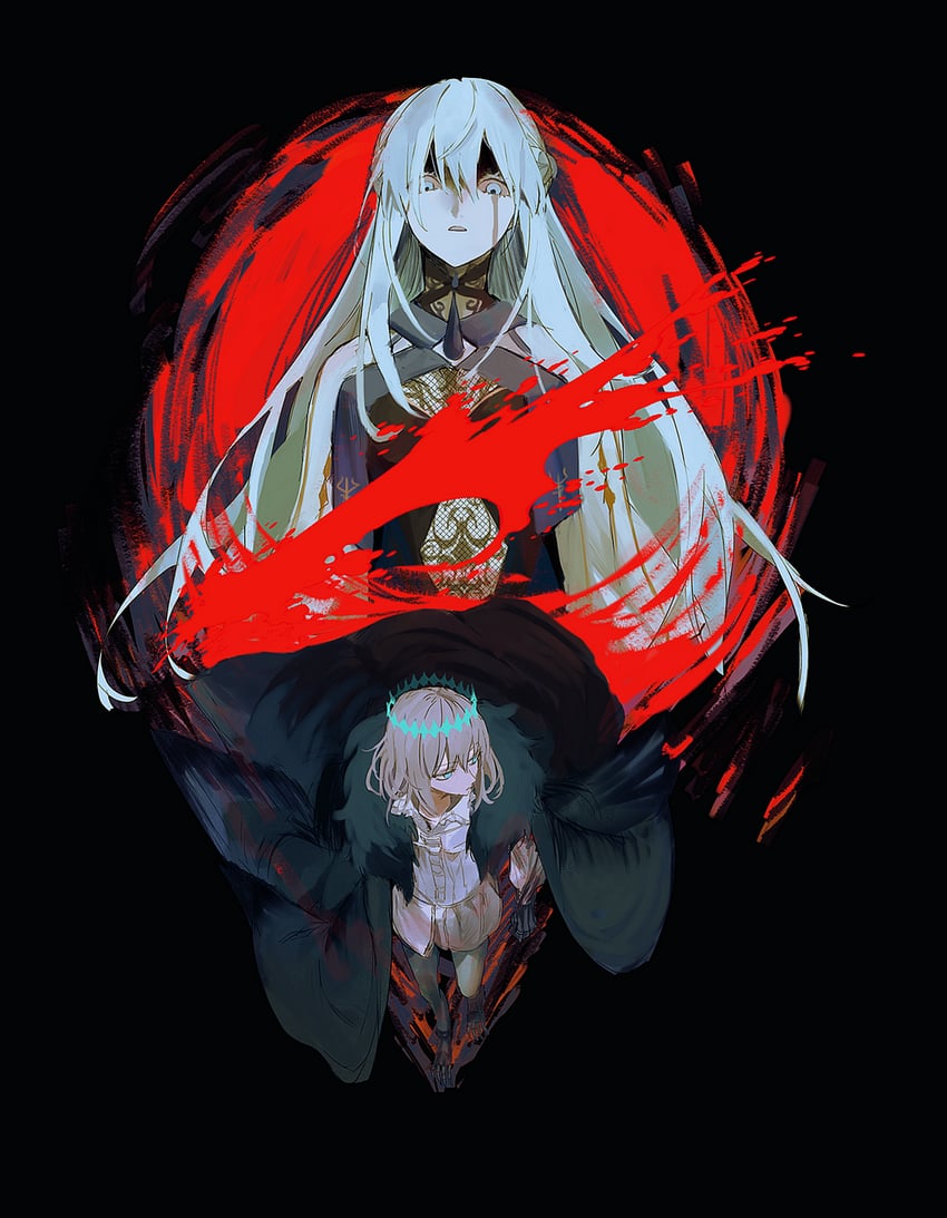 morgan le fay and oberon (fate and 1 more) drawn by ss_un17
