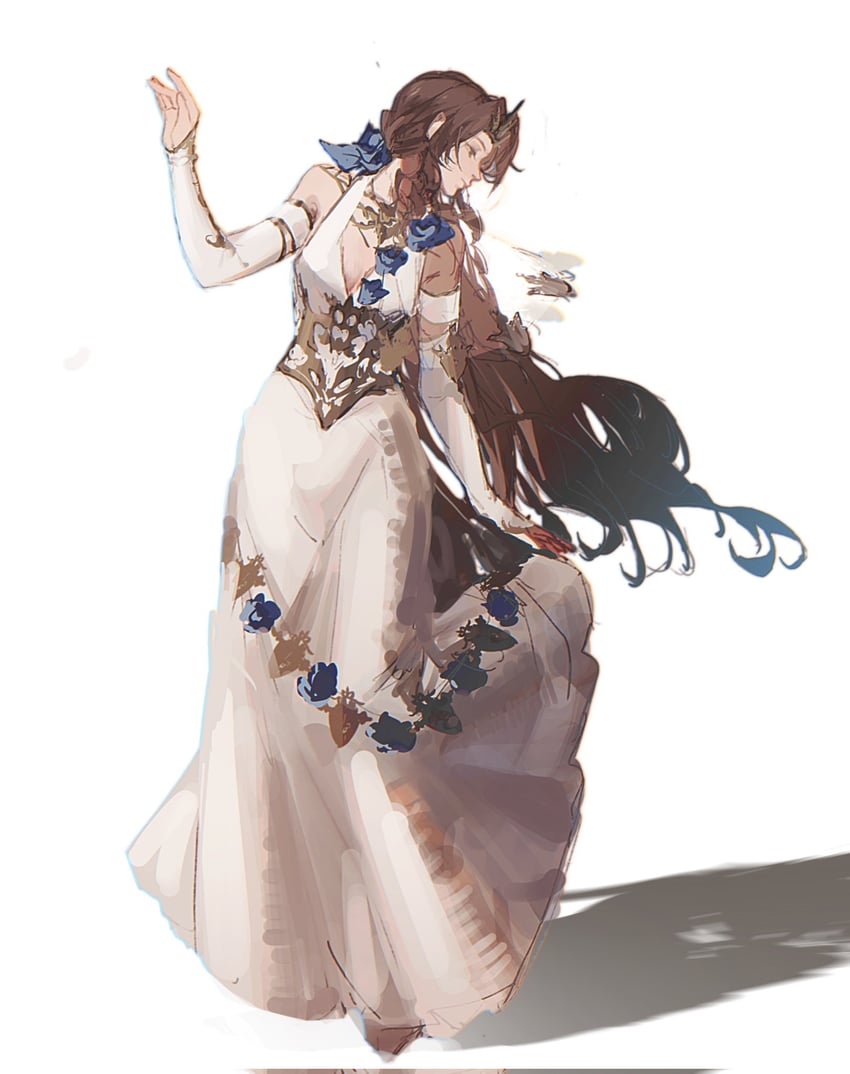 aerith gainsborough (final fantasy and 2 more) drawn by xiao_dao_(kojimarie)