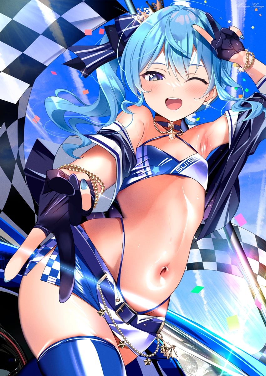 hoshimachi suisei (hololive) drawn by mizuno_kurage