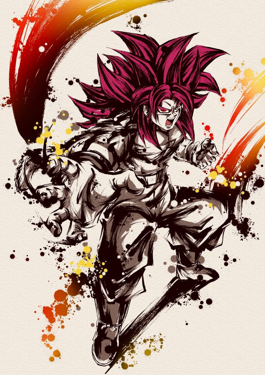 son goku (dragon ball and 1 more) drawn by spmjg7