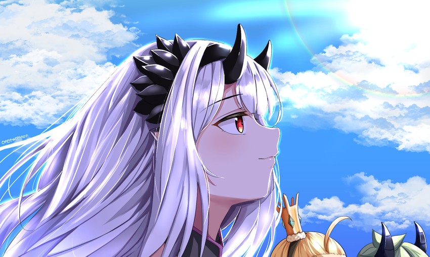yufine, alencia, and charlotte (epic seven) drawn by twomoon