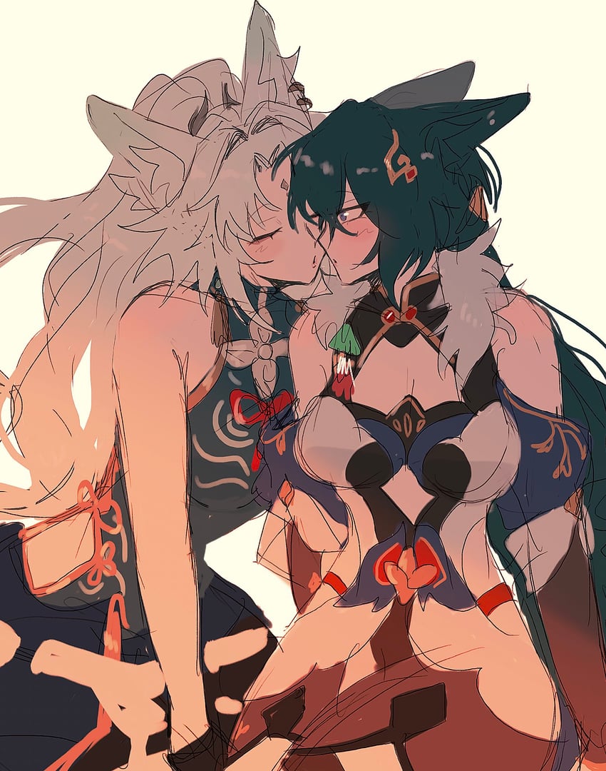 feixiao and yukong (honkai and 1 more) drawn by myotaron