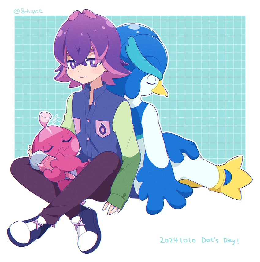 dot, tinkatink, and quaxwell (pokemon and 1 more) drawn by 0zr8hc