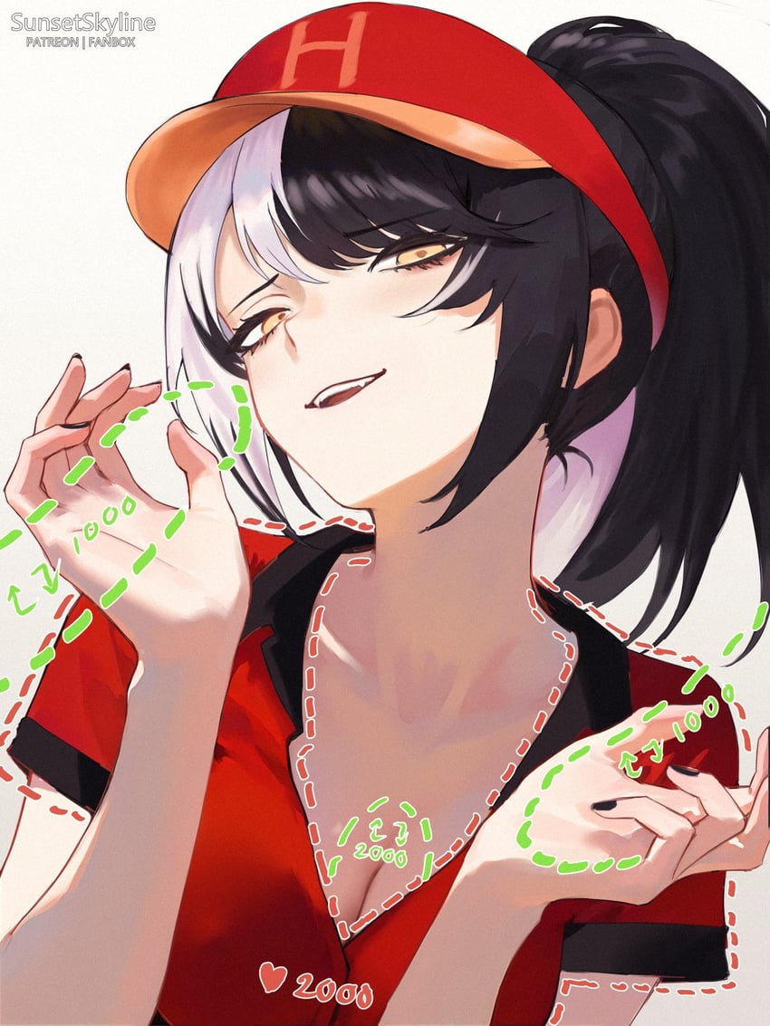 shiori novella (hololive and 1 more) drawn by sunsetskyline