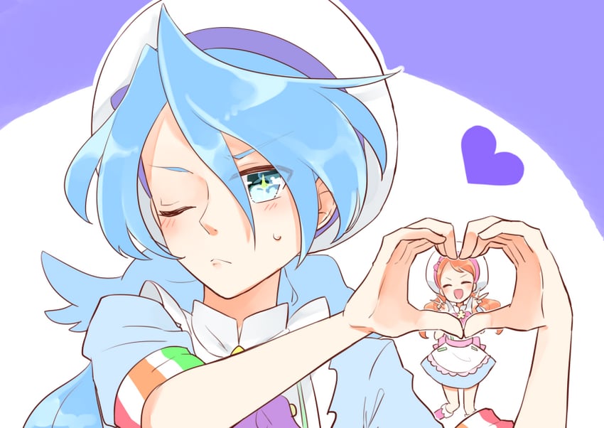 usami ichika, julio, and kuroki rio (precure and 1 more) drawn by aihira_(aihira12)