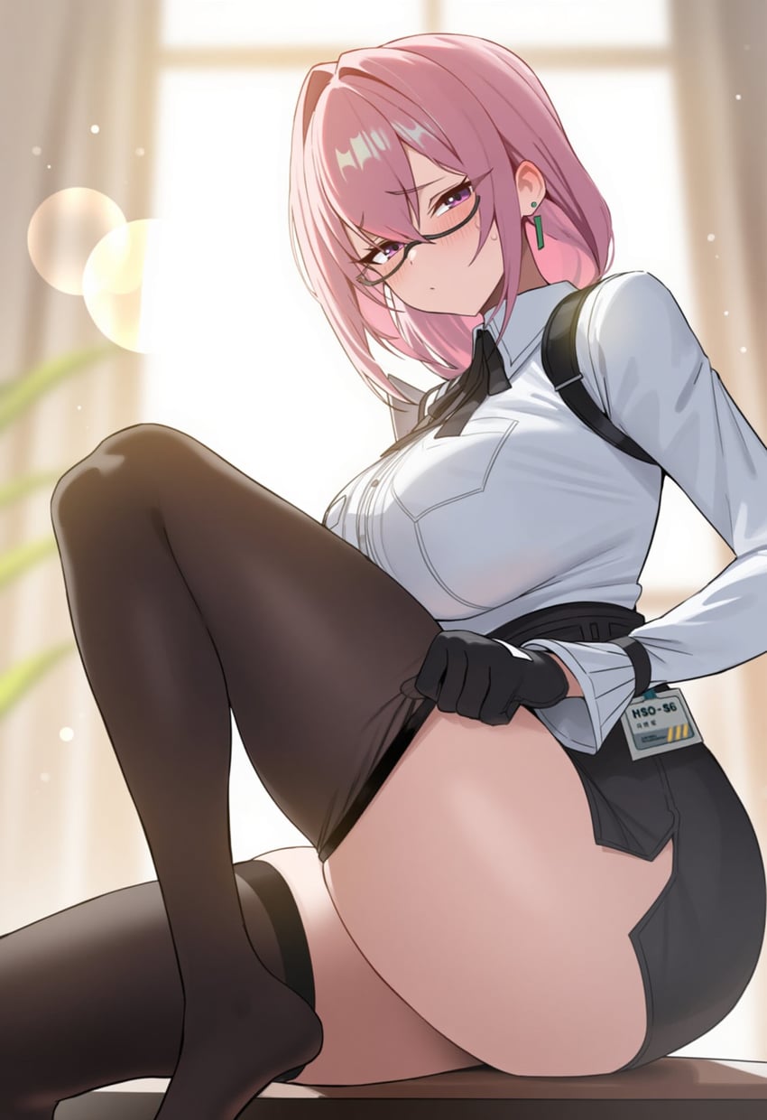 tsukishiro yanagi (zenless zone zero) drawn by aiart_fring
