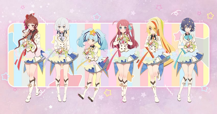 konno junko, minamoto sakura, mizuno ai, nikaidou saki, hoshikawa lily, and 1 more (zombie land saga)