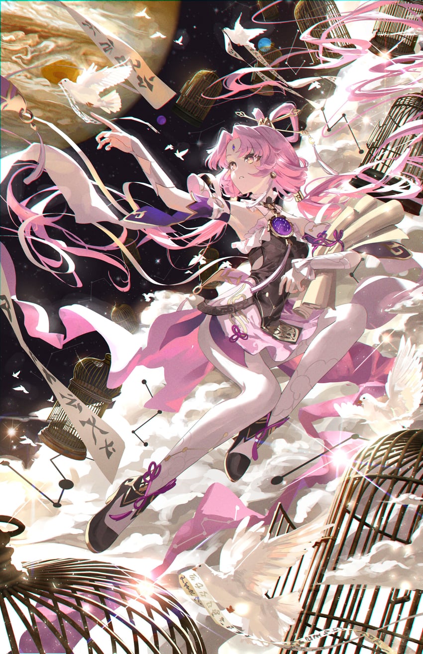 fu xuan (honkai and 1 more) drawn by meltyrice