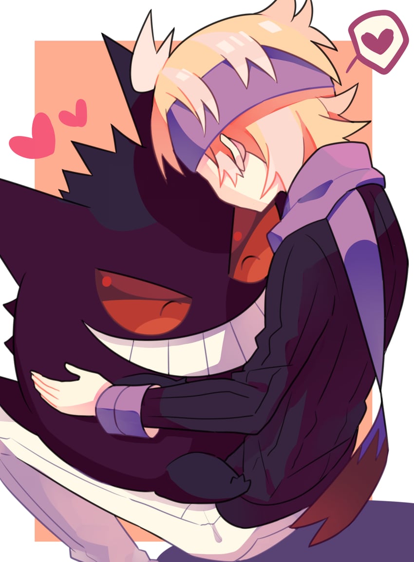 gengar and morty (pokemon and 1 more) drawn by nagatsukiariake