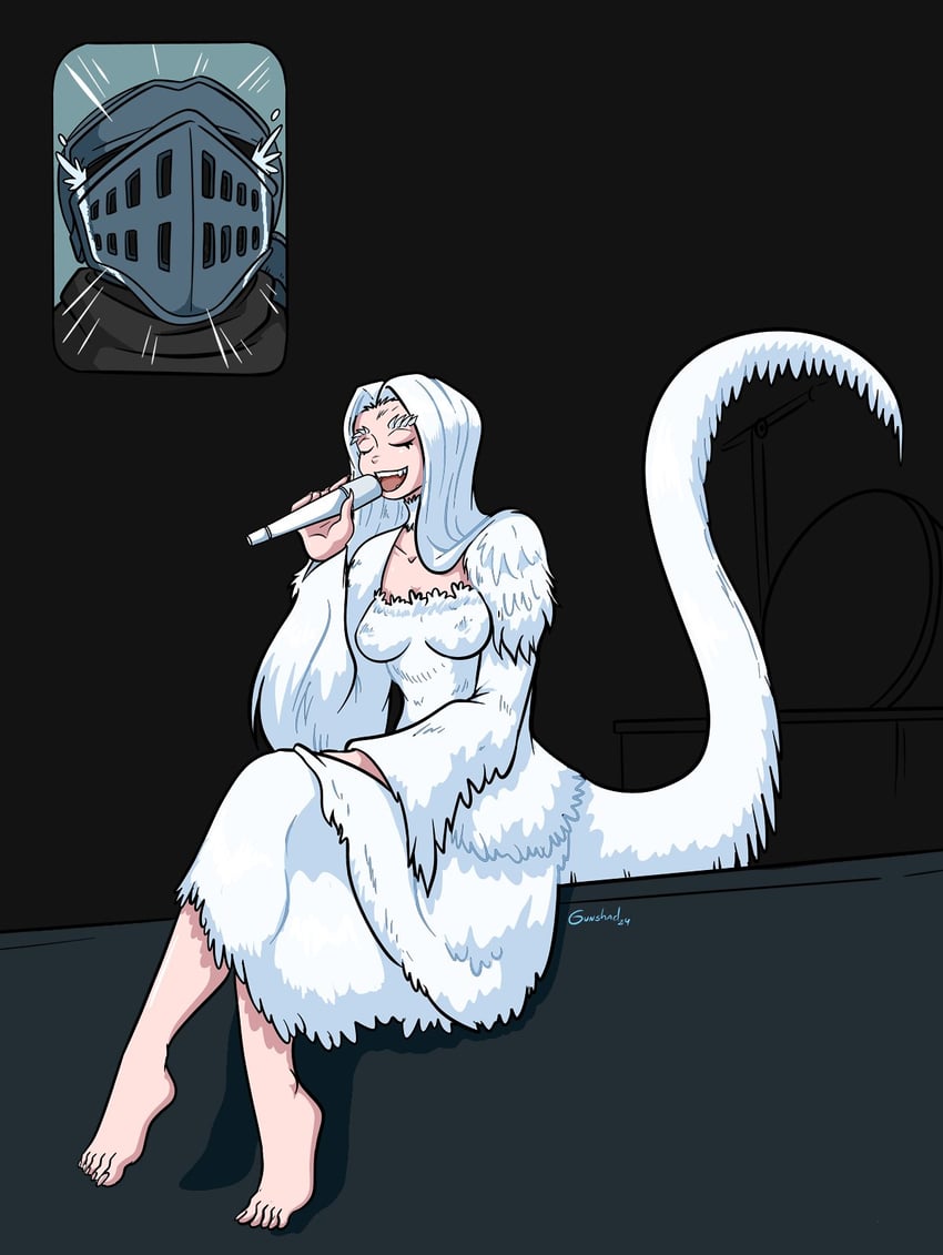 priscilla the crossbreed and chosen undead (dark souls and 2 more) drawn by gunshad
