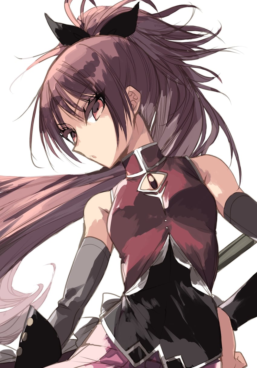 sakura kyoko (mahou shoujo madoka magica) drawn by misteor