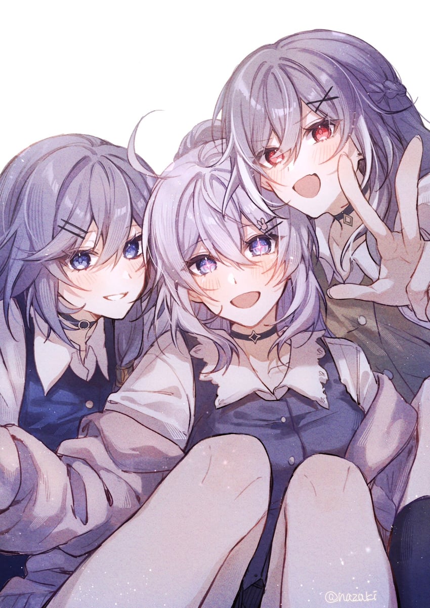 kiana kaslana, fu hua, and herrscher of sentience (honkai and 1 more) drawn by rino_ebe