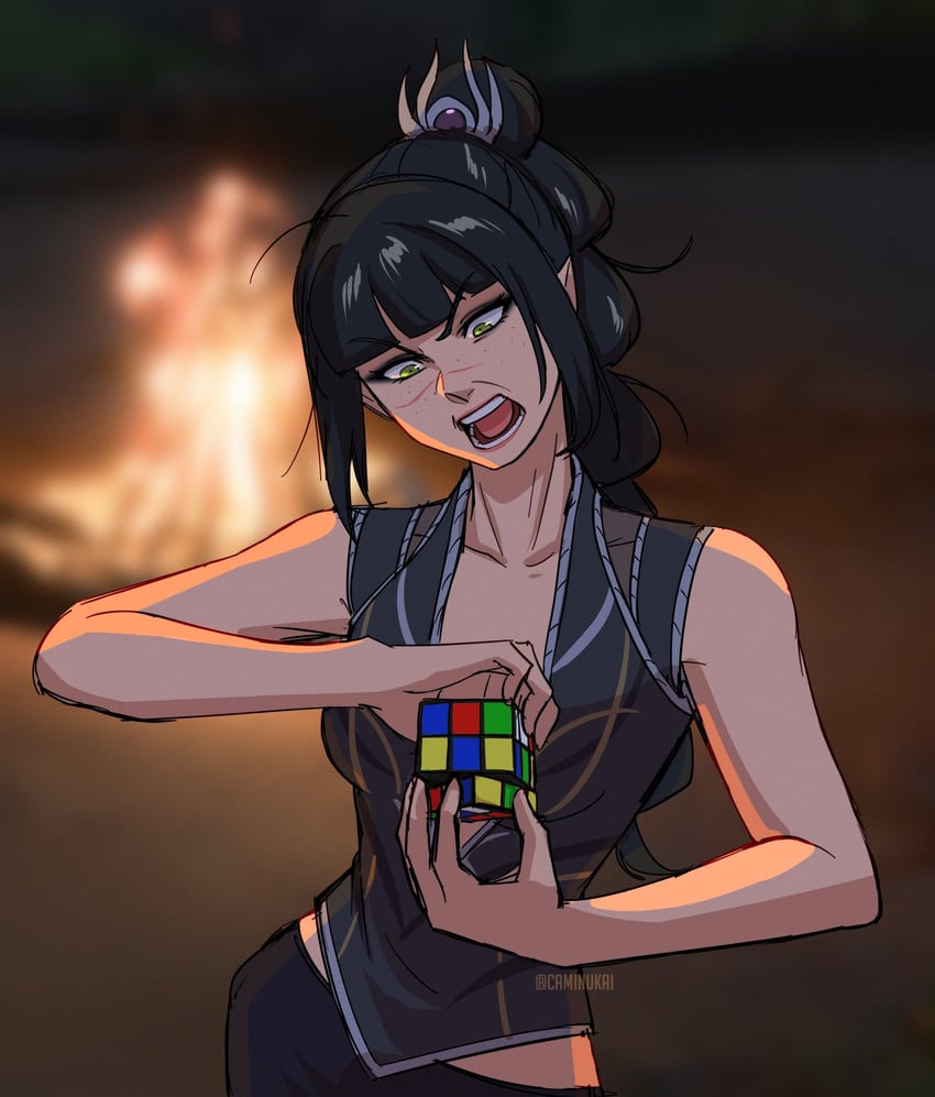 shadowheart (dungeons & dragons and 2 more) drawn by caminukai