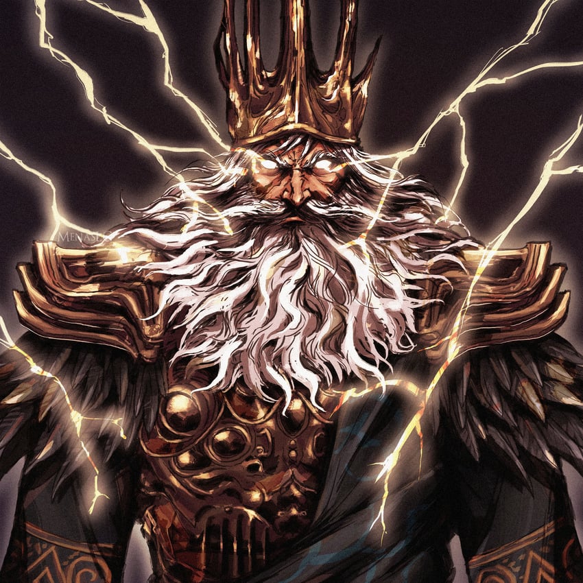 gwyn lord of sunlight (dark souls and 1 more) drawn by menaslg