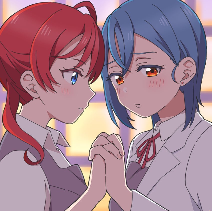 wakana shiki and yoneme mei (love live! and 1 more) drawn by jenny_(je2live)