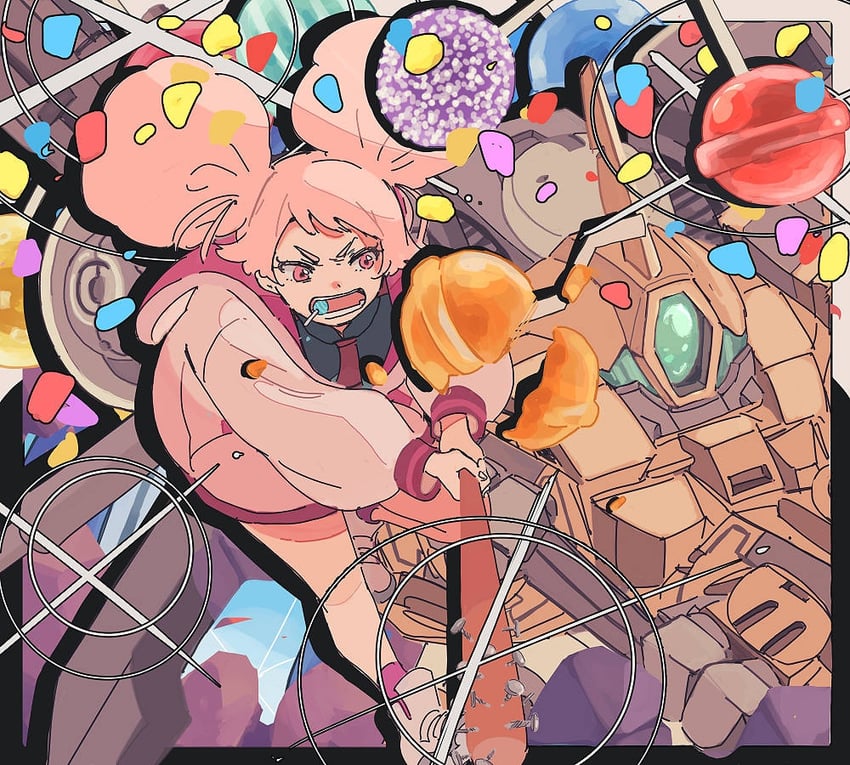 chuatury panlunch and demi barding (gundam and 1 more) drawn by 2shito_tuniji