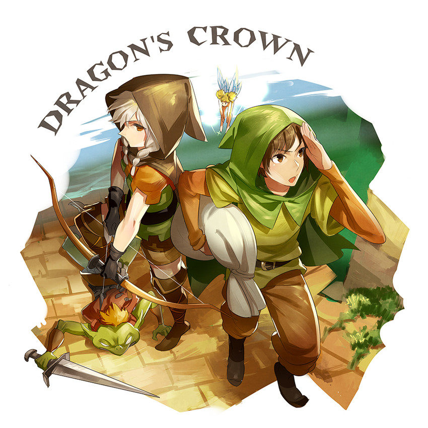 elf, tiki, and rannie (dragon's crown) drawn by mon_(sugimo321)