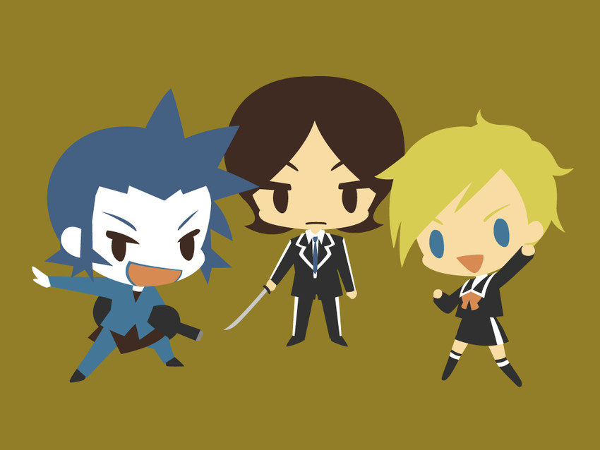 suou tatsuya, lisa silverman, and mishina eikichi (persona and 2 more) drawn by sankaku_(ingram)