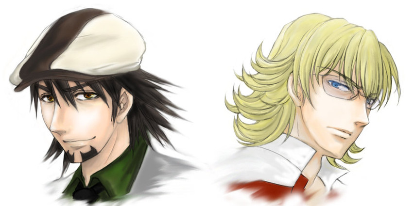 barnaby brooks jr. and kaburagi t. kotetsu (tiger & bunny) drawn by yuki_tomo