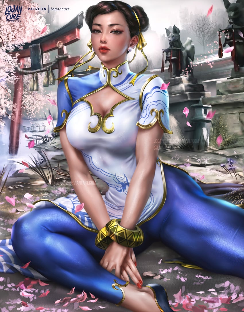 chun-li (street fighter and 1 more) drawn by logan_cure