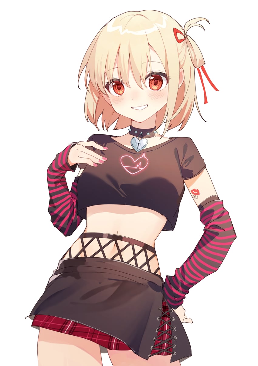 nishikigi chisato (lycoris recoil) drawn by yunweishukuang