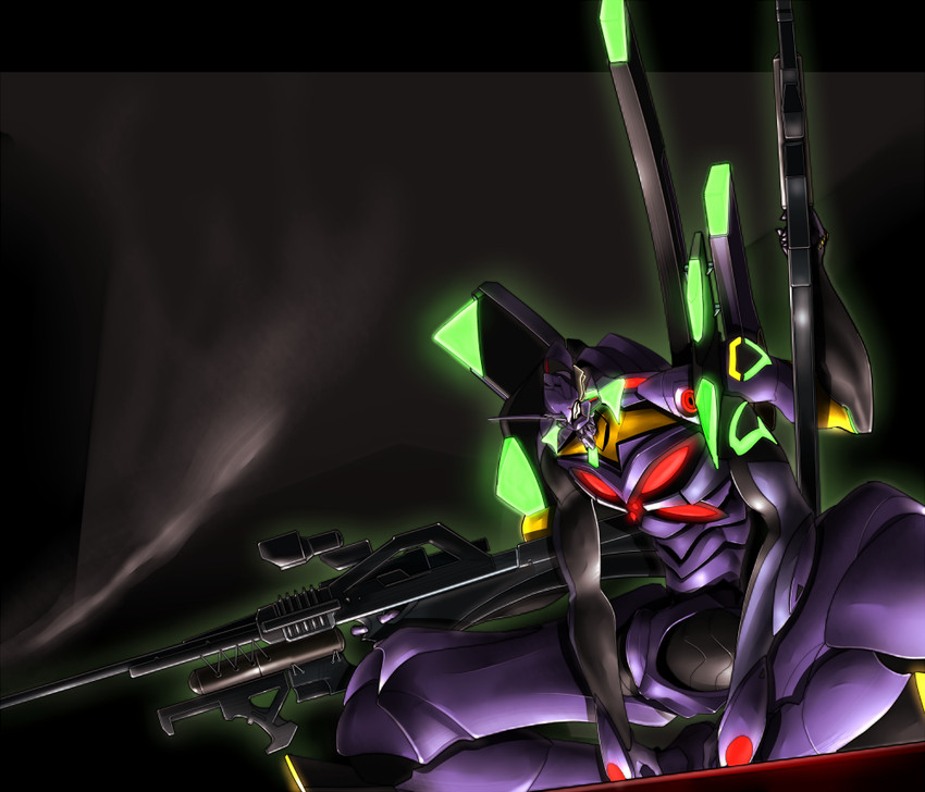 eva 13 (neon genesis evangelion and 2 more) drawn by gomibako_(shirokumatei)