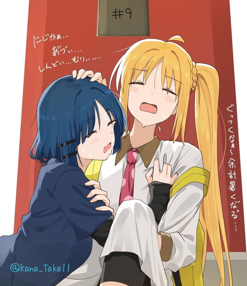 ijichi nijika and yamada ryo (bocchi the rock!) drawn by kanaria_hisagi