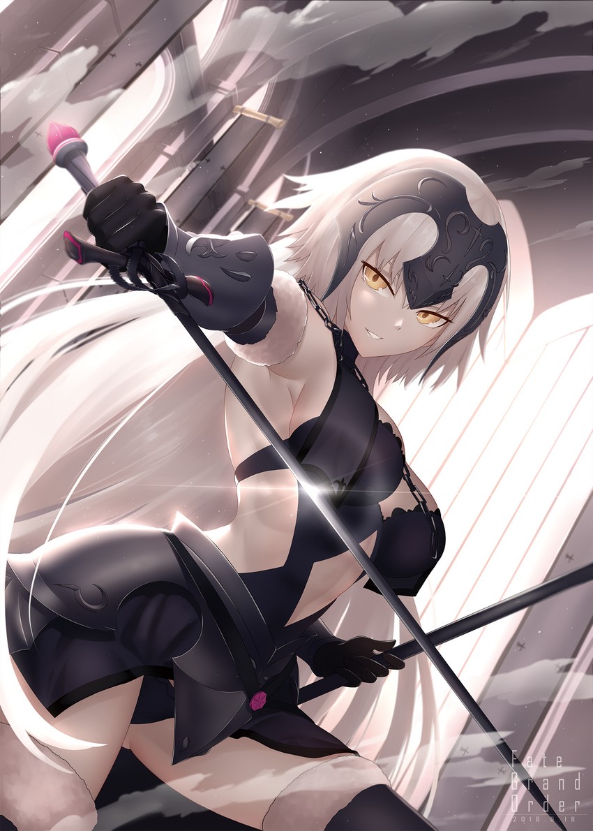 jeanne d'arc alter (fate and 1 more) drawn by bu_li