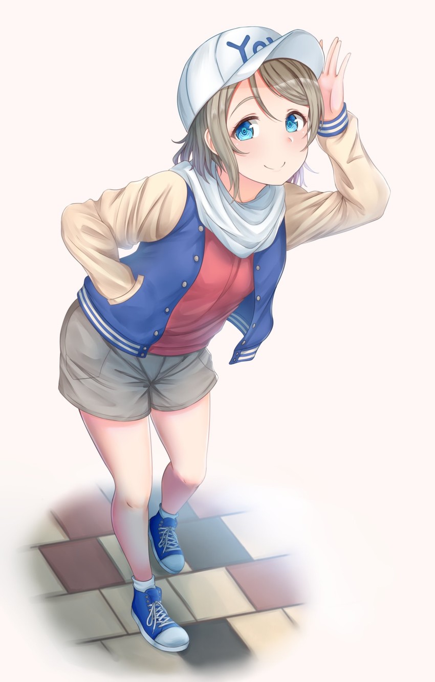 watanabe you (love live! and 1 more) drawn by rama_(yu-light8)
