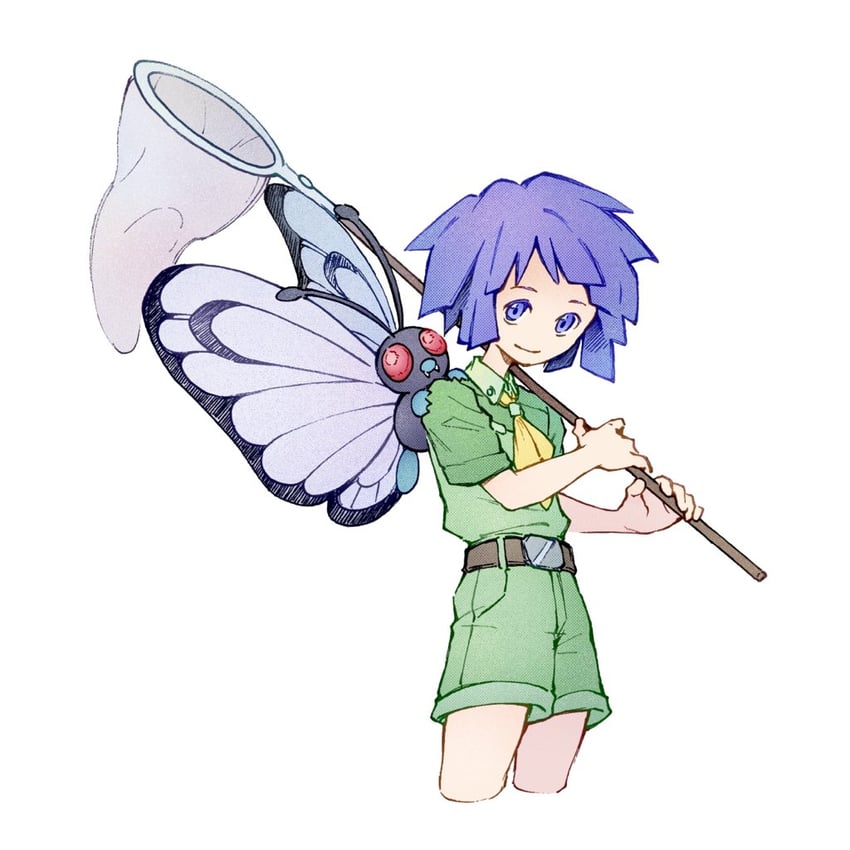 butterfree and bugsy (pokemon and 1 more) drawn by tan_carbonnn