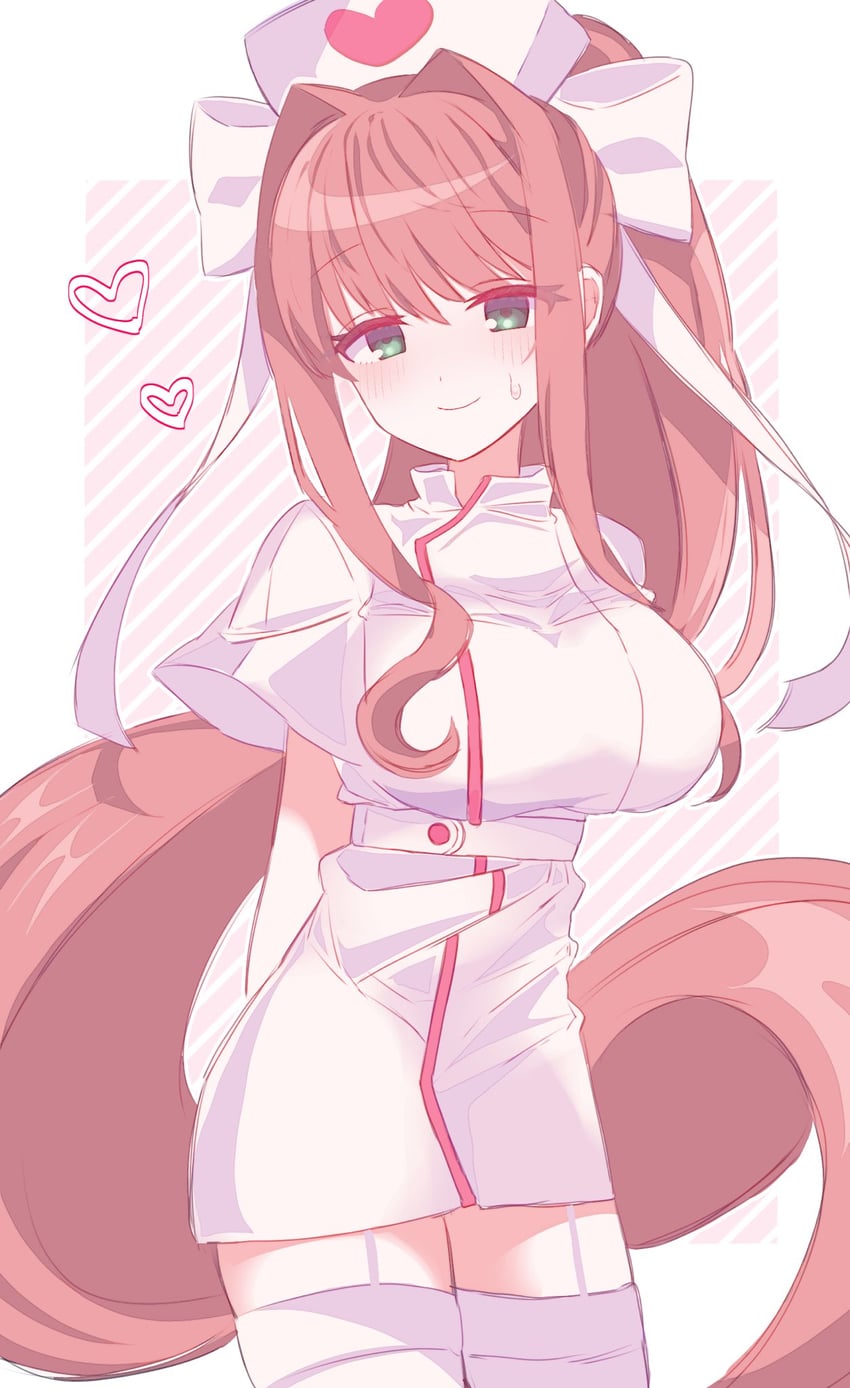 monika (doki doki literature club) drawn by kotohatoko510