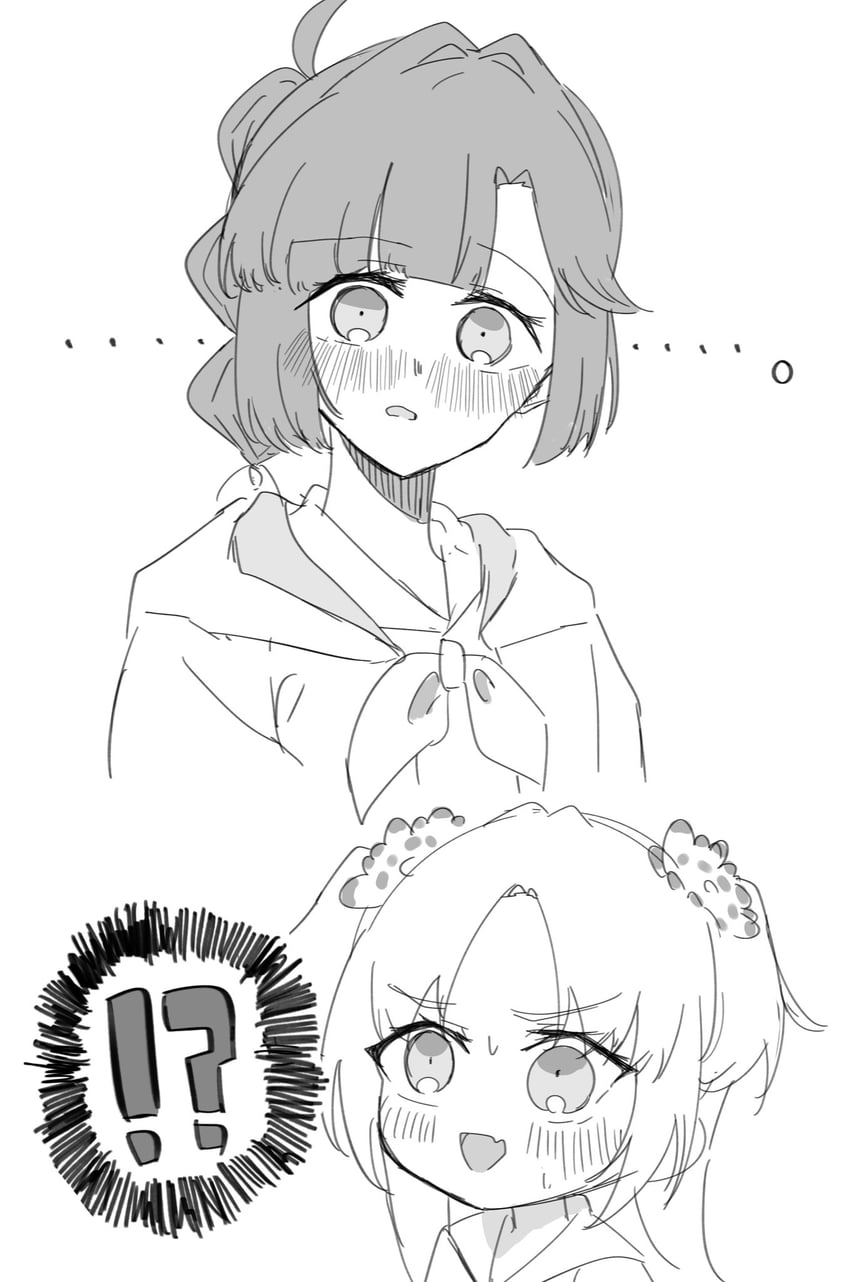 osawa rurino and anyoji hime (love live! and 1 more) drawn by othiwo