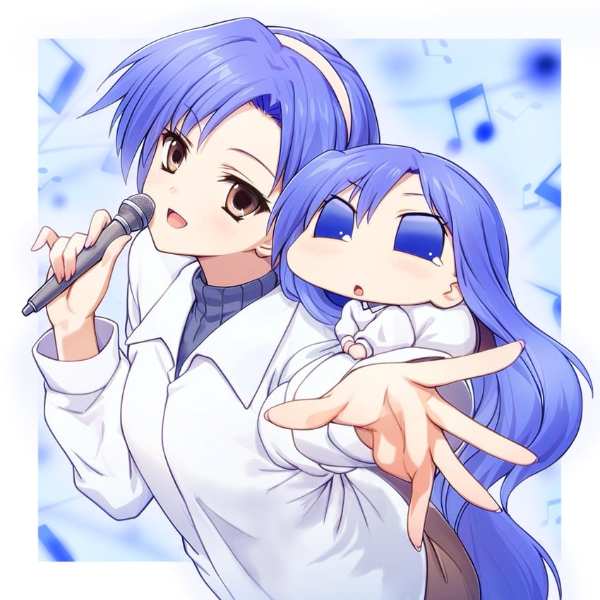 kisaragi chihaya and chihyaa (idolmaster and 1 more) drawn by nanatsuki_(arca-nize)