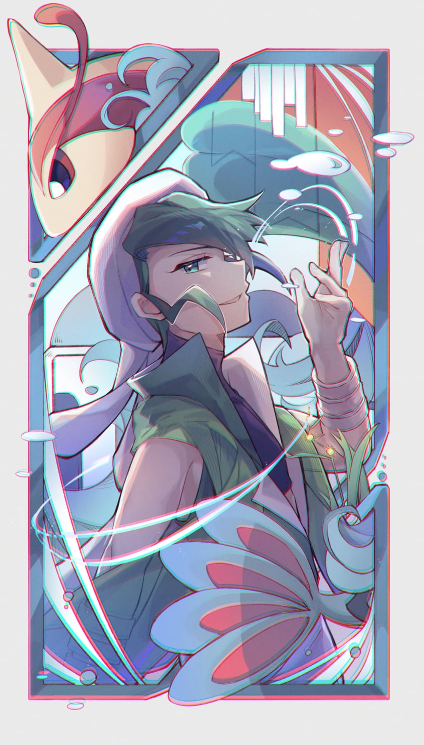 milotic and wallace (pokemon and 1 more) drawn by viinca_(perivinca)