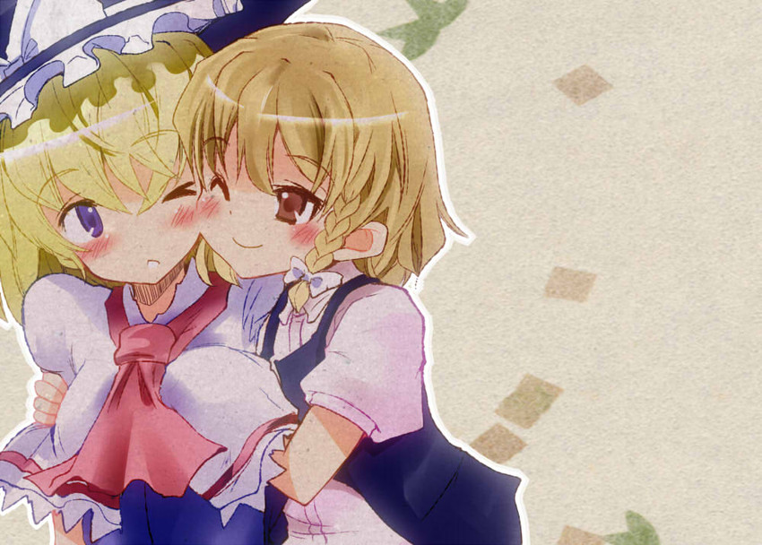 kirisame marisa and alice margatroid (touhou) drawn by takara_akihito